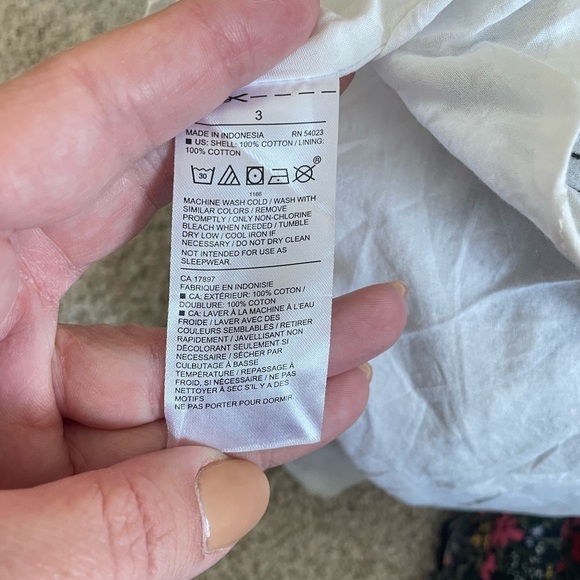 Janie and Jack eyelet leaf dress size 3 like new black and white - Picture 7 of 8